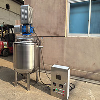 Réservoir de stockage en acier inoxydable 316L chauffé électriquement à grande vitesse Lotions sous vide mélange cisaillement réacteur réservoir de mélange sous pression de lait
