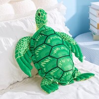 Peluche tortue imprimée légère et moelleuse, jouet animal, best-seller, souvenir d'aquarium, oreiller bébé, ornement