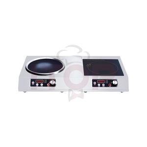 주방 기기 Oem 전기 유도 밥솥 220V 유도 밥솥 스토브 3500W 더블 Woks 유도 밥솥 오목한 - Product Image 6