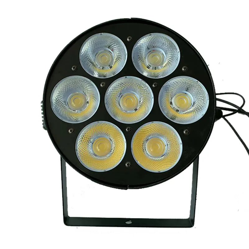 고출력 7*50W LED COB 듀얼 컬러 따뜻한 흰색 광택 파 라이트 무대 조명 led 파 라이트 400w