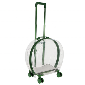 Transportadora de Mascotas <span class=keywords><strong>Transparente</strong></span> Personalizada al por Mayor, <span class=keywords><strong>Maleta</strong></span> con Ruedas para Viajes al Aire Libre para Perros y Gatos, Carrito para Mascotas, Cochecito para Gatos - Product Image 1