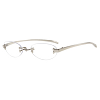 Lunettes de soleil sans monture ovales pour hommes, verres miroir dégradés, pour femmes, nouvelle collection 2026, design vintage tendance, verres transparents
