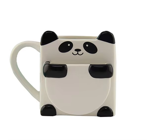 Cute Panda <strong>Hug</strong> Ceramic Coffee <strong>Mug</strong> with Cookie/Biscuit Pocket Custom Design ODM Business Gift - Product Image 4