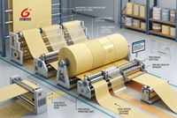Papier de support pour étiquettes, rubans adhésifs, emballages, découpe à la presse, papier de support enduit de silicone, rouleau jumbo, usage industriel