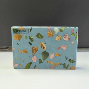 Bán buôn tùy chỉnh hiện đại chống mặc tường sàn bê tông gạch đá nhân tạo terrazzo lớn đá slab cho bảng Top - Product Image 2