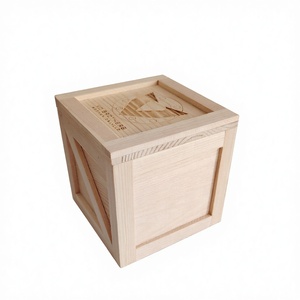 Eco-friendly Handmade Pine <b>Wood</b> Gift Boxes Personalized Laser Engraving Craft Packaging Solutions Miniature <b>Crate</b> Gifts/ - Product Image 3