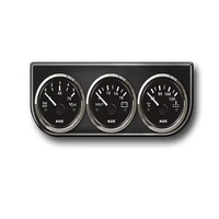 KUS Triple Gauge Universal Automotive Water Temperature Oil Pressure Meter Voltmeter Kit Garansi 1 Tahun untuk Toyota 1969-1988