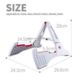 Soporte Plegable de Aluminio y Plástico Mate para Guitarra, OEM Personalizado, Duradero, Ligero, Venta al Por Mayor de Fábrica - Product Image 4
