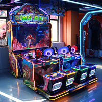 Machine de jeu de tir à 4 joueurs avec écran LCD HD de 75 pouces, machine de jeu d'arcade à monnayeur avec pistolets