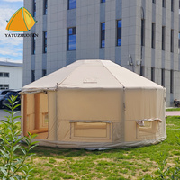 Carpa Mongol Mushe de Una Sola Capa para las Cuatro Estaciones, Apertura Automática Rápida, para 6-8 Personas, Impermeable, Resistente a los Rayos UV, Portátil, para Exteriores