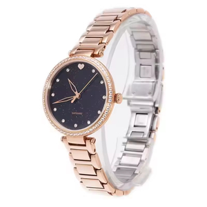 stainless steel blue Aventurine rose gold waterproof women top quartz <b>watches</b> - Product Image 1