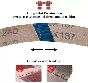 Stock local aux États-Unis - Bandes abrasives 1/2 <span class=keywords><strong>x</strong></span> 18 pouces pour ponceuse à bande pneumatique, grains 40 60 80 120 180 240 - Product Image 6