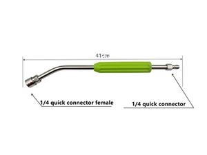 Boquilla rociadora de alta presión de 1/4 \ "con <span class=keywords><strong>lanza</strong></span> conector de enchufe rápido varita de extensión curva 4000psi - Product Image 2