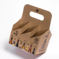Boîte à emporter portable Porte-gobelets en papier pour café Porte-gobelets à 6 compartiments Plateau porte-gobelets en papier pour café