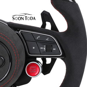 Volant en cuir personnalisé pour <span class=keywords><strong>Audi</strong></span> RS C7/C8 A3/A4/A5/A6/A7/A8/S3/S4/S5/B6/B8/Q3/Q5/Q7/Q8/B9/RS3/<span class=keywords><strong>RS4</strong></span>/RS5/RS7 avec palettes de changement de vitesse mécaniques - Product Image 3