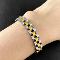 Chaîne de montre en acier inoxydable de qualité supérieure, bracelet avec fermoir de montre, hip-hop, bijoux fins pour homme et femme, cadeau