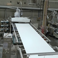 Potentech blanc PVC panneau de mousse faux plafonds 3-30mm usine en gros feuilles de plastique durable