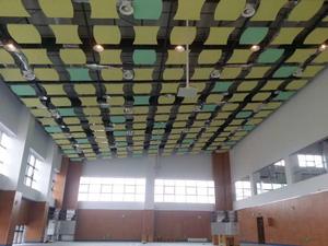 סיבי זכוכית צמר צליל בידוד אריחי תקרה אקוסטית ענן צורת תקרת פנל מפעל מחיר - Product Image 2