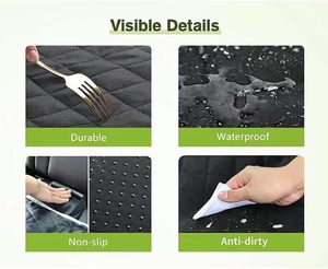 Factory <b>Waterproof</b> Dog Car Seat Cover for Back Seat Pet Car Seat Cover Pad Foldable with Mesh Window Durable Dog Car Seat Cover - Product Image 6