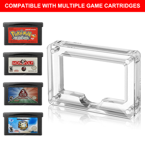 Caja de exhibición de almacenamiento de carro de cartucho de tarjeta de juego de acrílico transparente Protector UV cubierta protectora para Game Boy GBA SP GBM - Product Image 2
