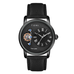 Oem/odm Gift Watch Case Leather Portable Luxury <b>Packaging</b> Watch Double Strap Gift <b>Box</b> Watch - Product Image 1
