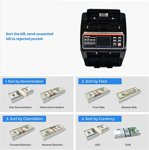Contador <span class=keywords><strong>de</strong></span> Dinero 2835, Velocidad <span class=keywords><strong>de</strong></span> 1000 Piezas/min, Pantalla LCD, Detección UV MG IR, Máquina Contadora <span class=keywords><strong>de</strong></span> Billetes Profesional - Product Image 5