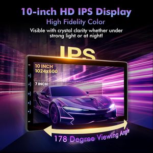 Écran tactile universel double DIN compatible avec CarPlay sans fil et Android Auto pour autoradio FM - Product Image 6