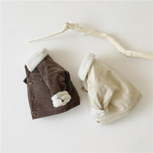 어린이 겨울 자켓 소년 양고기 양모 코듀로이 어린이 아웃웨어 의류 아기 소녀 소년 옷 키즈 소녀 코트 - Product Image 5