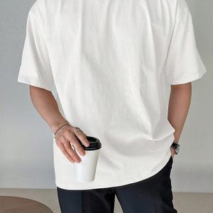 Camiseta de Hombre 2025, Nueva, de Alta Calidad, 100% Algodón, Cuello Redondo, Estilo Urbano, Personalizada, con Estampado 3D en Relieve, Corte Cuadrado - Product Image 2