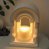 Lampe de cire de fusion de ciment de haute qualité de style européen en gros lampe de cire de fusion de gypse personnalisée décoration de la maison
