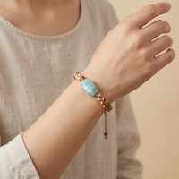 Bracelets tressés chic faits main en pierres précieuses brutes, style bohème, en macramé, bijoux de yoga, cadeau, vente en gros, dropshipping