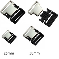 Boucle à dégagement rapide en alliage de zinc - Réglable, durable, écologique, design tactique professionnel pour accessoires de colliers pour chiens