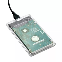 Trasparente 2.5 pollici SATA III USB 3.0 custodia disco rigido utilizzato HDD esterno per PC portatile supporta 6TB Mobile SSD & HDD