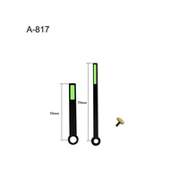 Aiguilles d'horloge analogiques en métal style Seiko en stock avec fonction lumineuse, design moderne et minimaliste pour accessoires de bricolage d'horloge murale