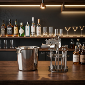 Ensemble de shaker à cocktails Boston en acier inoxydable, kit d'outils de bar métalliques pour bar à domicile, mixologie professionnelle - Product Image 4