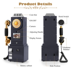 Nouveau Téléphone Mural Premium pour Livre d'Or Vidéo de Mariage, Peut Être Utilisé pour Fête de Mariage, Cabine <span class=keywords><strong>Photo</strong></span> et Livre d'Or Vidéo - Product Image 6