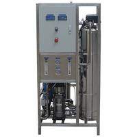 Machine de filtre à eau alcaline en acier inoxydable, usine industrielle 500LPH traitement d'osmose inverse, purificateur d'eau de dessalement