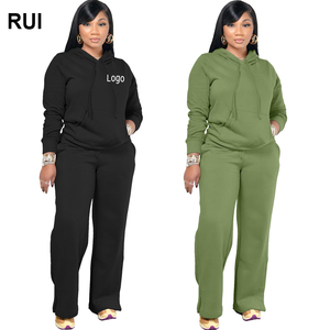 RUIQUWIN Nouveau Jogging Fitness Survêtements personnalisés Vêtements de sport de haute qualité Logo personnalisé Ensemble 2 pièces décontracté pour femmes - Product Image 1