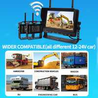 Kit de caméra de camion sans fil numérique de 7 pouces système de surveillance des angles morts pour véhicule de grue de camion