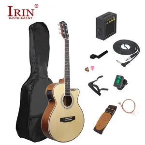 Fabrika desteği OEM gelişmiş EQ ayarı LCD ekran elektrik akustik gitar (CND40E)