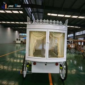 Coche fúnebre americano de lujo 2025, acero blanco y cuero con columna romana eléctrica, <span class=keywords><strong>transporte</strong></span> especial - Product Image 3