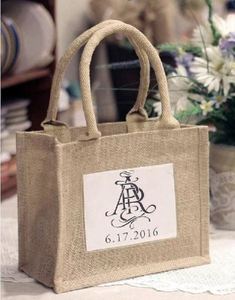 Outdoor Large Capacity Shopping Bag Zipper Pocket Women's Tote Bag Jute Canvas Tote Bag - Product Image 2