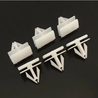 Clips de fixation universels en nylon blanc pour moulures latérales de carrosserie et garnitures de porte, rivets de retenue en plastique pour jupes latérales de voiture