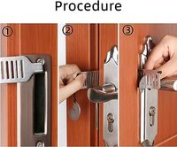 Serrure de porte de voyage portable améliorée Sécurité pour hôtel et appartement Accessoire de fenêtre Accessoires de porte et de fenêtre