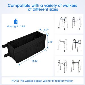Air Plane ultra Small Lightweight Portable Easy Folding Aluminum Walker <b>Rollator</b> with Seat <b>Rollator</b> Walker with Sideway Bag - Product Image 4