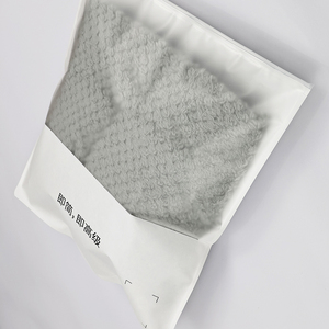 Giá rẻ biểu tượng tùy chỉnh màu đen rõ ràng may Zip khóa túi nhựa quần áo bao bì Ziplock túi cho quần áo - Product Image 3