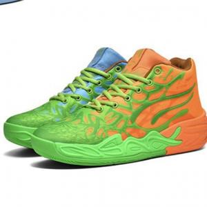 Весенне-осенняя Баскетбольная обувь для мужчин, дышащая, нескользящая, износостойкая, амортизирующая, подходит для цементных полов - Product Image 2