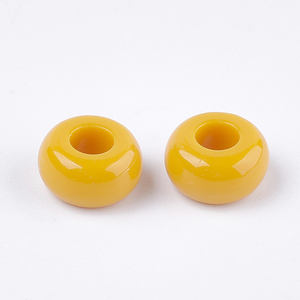 <span class=keywords><strong>PandaHall</strong></span> 200 piezas 13,5mm Color mezclado Rondelle cuentas acrílicas opacas cuentas con agujeros grandes - Product Image 2