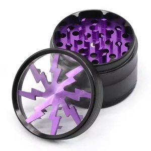 2025 vente en gros personnalisé 63 mm manuel à base de plantes broyeur à tabac en plastique de Style moderne avec <span class=keywords><strong>plaque</strong></span> de métal - Product Image 2