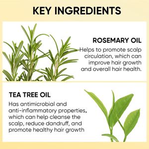 Nhãn Hiệu Riêng Hương Thảo Dầu Dầu Gội Biotin Sulfate Miễn Phí Hữu Cơ Tự Nhiên Thuần Chay Tăng Trưởng Tóc Dầu Gội Đầu Và Điều Hòa Thiết Lập Cho Phụ Nữ - Product Image 5